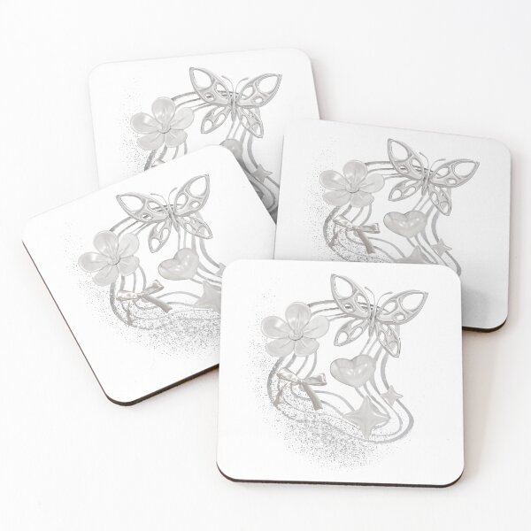 Item preview, Silver Chrome Y2K Charms & Glitter designed and sold by IREMORHAN.