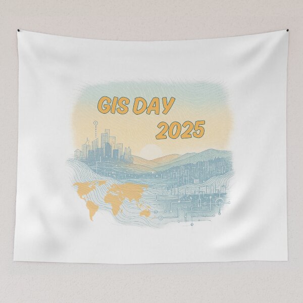 Item preview, GIS Day 2025 - Live the Map designed and sold by MapHappens.