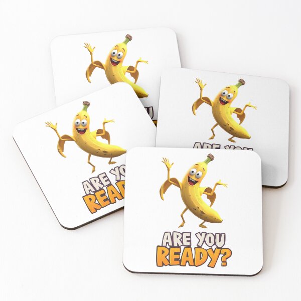 Item preview, Zany Dancing Banana "ARE YOU READY?" Funny Fruit Cartoon  designed and sold by EchoPrint Co..