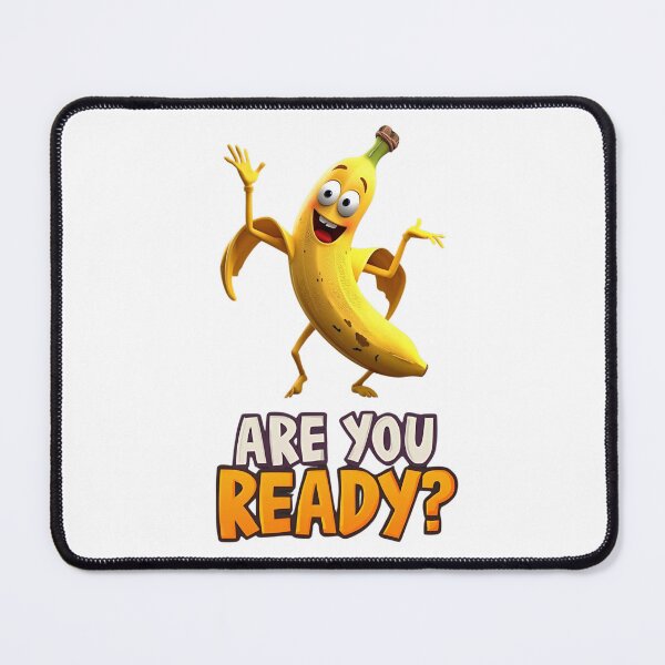 Item preview, Zany Dancing Banana "ARE YOU READY?" Funny Fruit Cartoon designed and sold by EchoPrint Co..