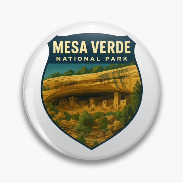 Item preview, Mesa Verde National Park Colorado Retro Sticker designed and sold by Ismeal Von.