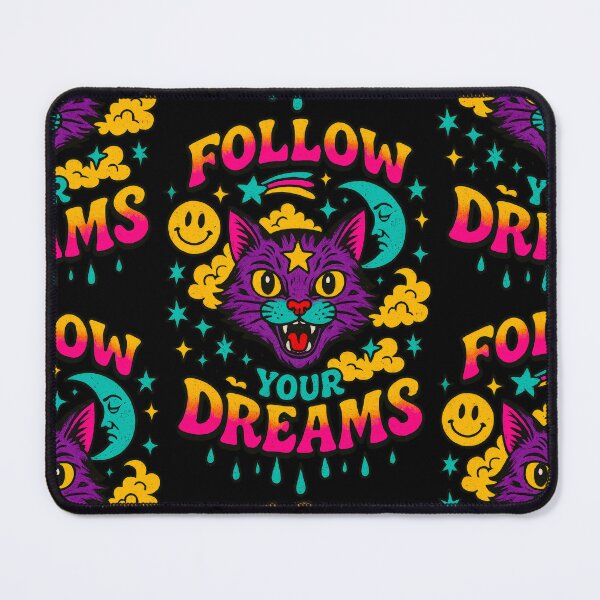 Item preview, Follow Your Dreams Psychedelic Cosmic Sky Cat designed and sold by SHHCreations.