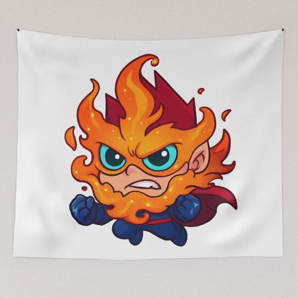 Item preview, Fiery Hero Chibi designed and sold by OlivieFarm.