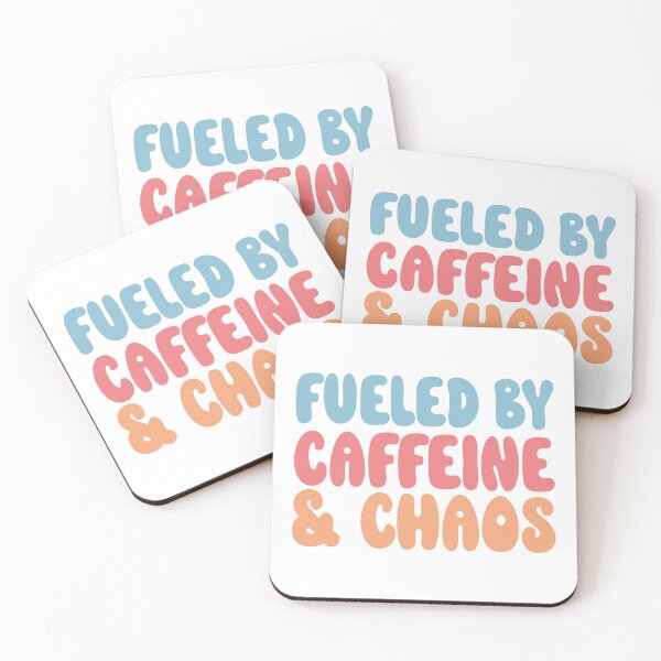 Item preview, Fueled by caffeine & chaos designed and sold by moodclubuk.