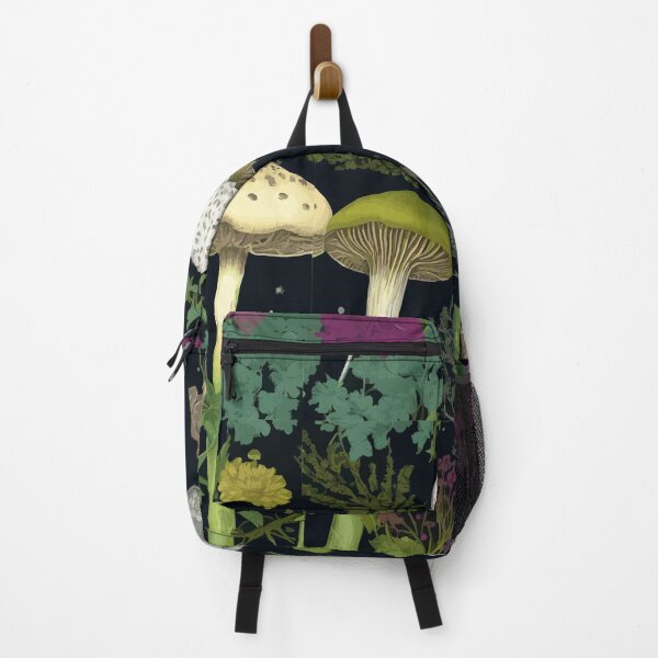 Item preview, Mystery Night Garden with Mushrooms Moths and Hemlock designed and sold by Vicky Brago-Mitchell®.