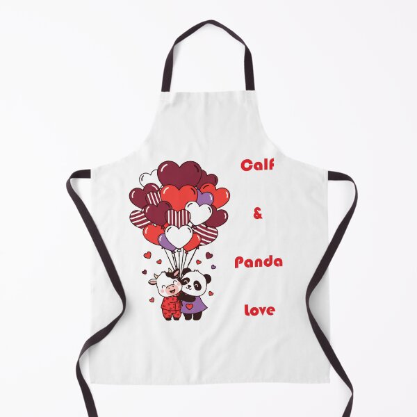 Item preview, Cute Calf and Panda in Love designed and sold by LoveMatchShop.