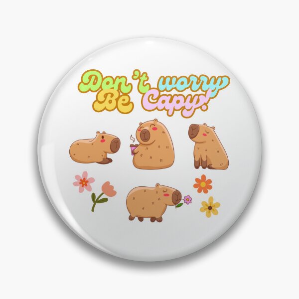 Item preview, Don't Worry Be Capy! designed and sold by Rhi-Illustrates.