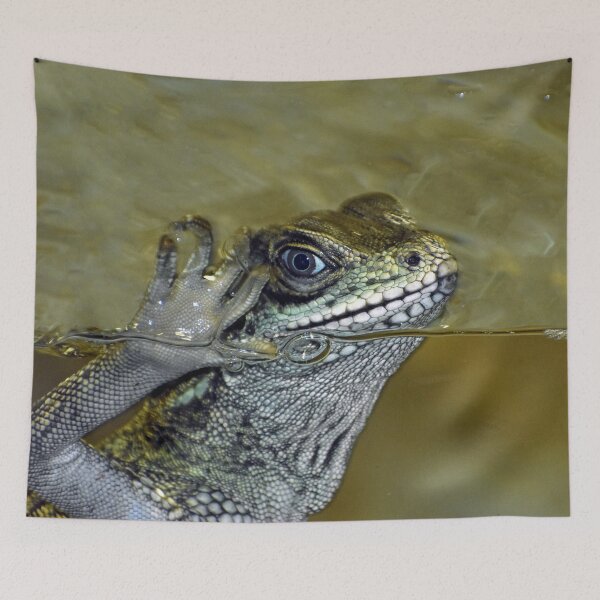 Item preview, Sailfin Dragon Saying Hi From The Water designed and sold by KillNFuel.
