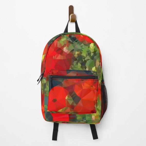 Item preview, Van Gogh Red Poppies Low Poly Geometric Triangles designed and sold by Vicky Brago-Mitchell®.