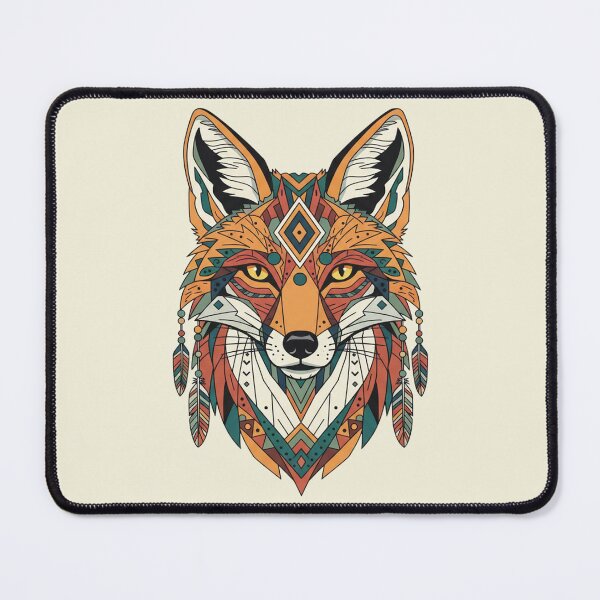 Item preview, Geometric indian boho fox 1 designed and sold by WildArtIT.