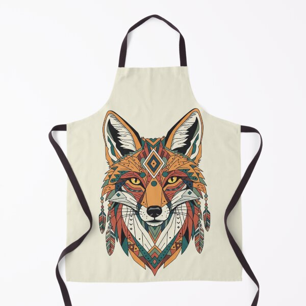 Item preview, Geometric indian boho fox 1 designed and sold by WildArtIT.