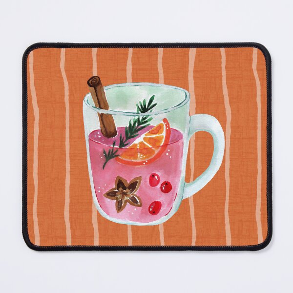 Item preview, Winter Punch Pink Christmas Watercolor designed and sold by papierquarell.