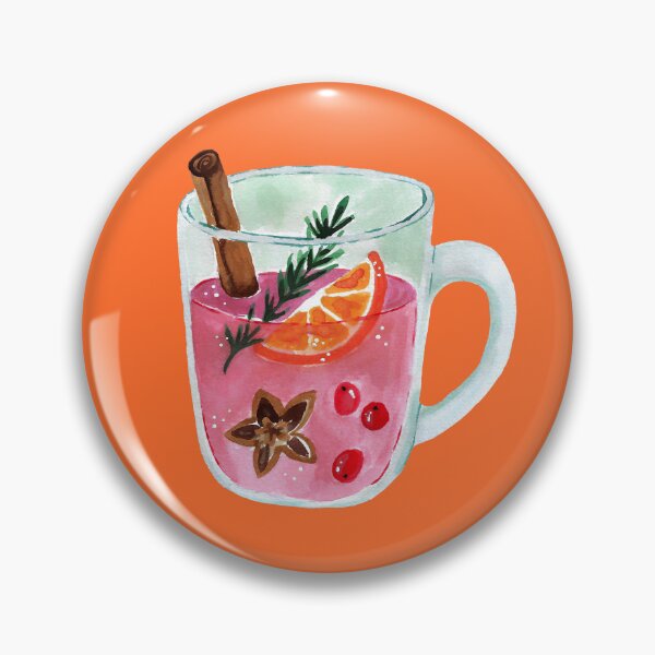 Item preview, Winter Punch Pink Christmas Watercolor designed and sold by papierquarell.