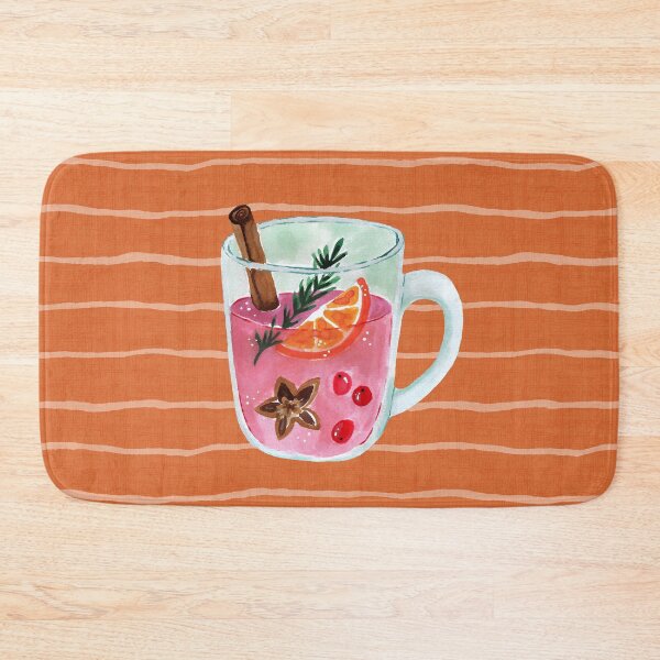Item preview, Winter Punch Pink Christmas Watercolor designed and sold by papierquarell.