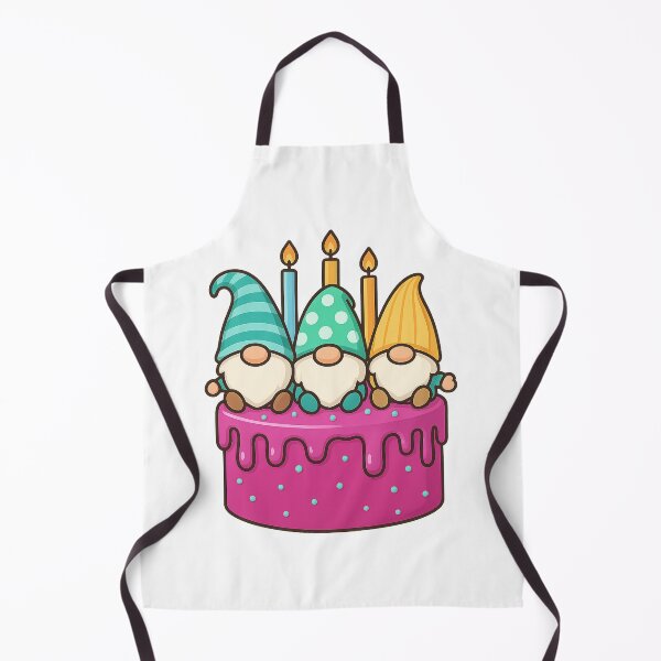 Item preview, Tiny Gnomes on Tall Magenta Cake – Cute Dessert Tee designed and sold by PrintCreations9.