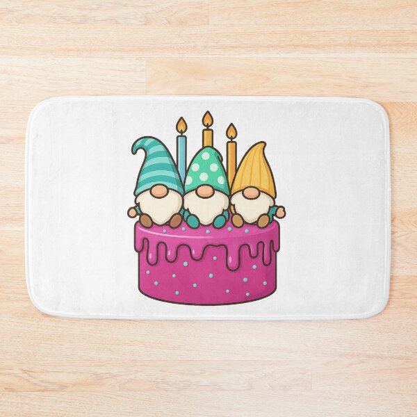 Item preview, Tiny Gnomes on Tall Magenta Cake – Cute Dessert Tee designed and sold by PrintCreations9.