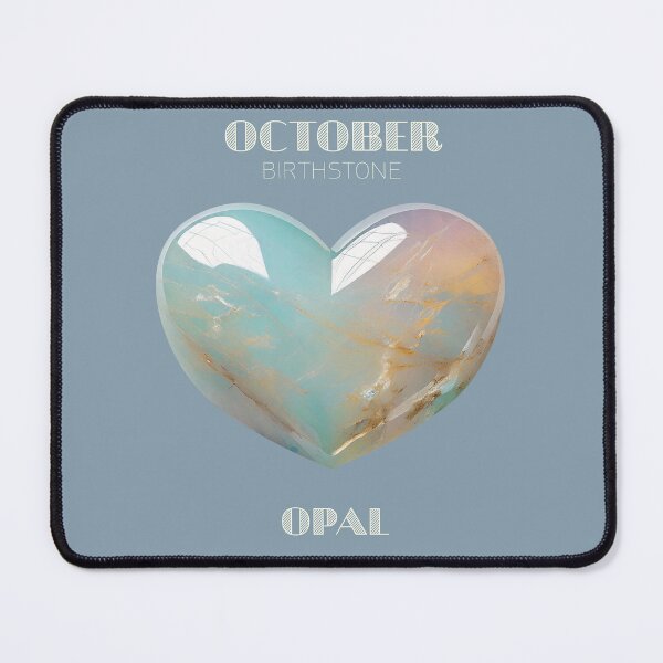 Item preview, October Birthstone - Opal Heart Poster designed and sold by fatchairprint.