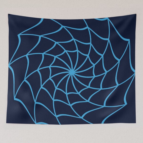 Item preview, Spider web round twisted blue. Series designed and sold by ZorianArt.
