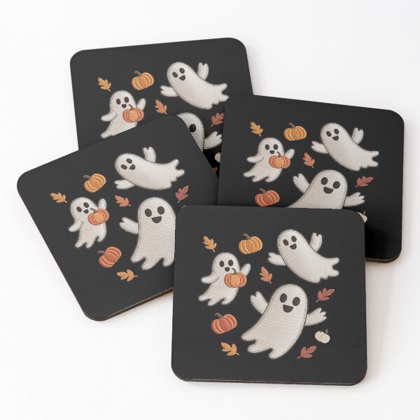 Item preview, embroidered ghosts  designed and sold by jkrphoto.