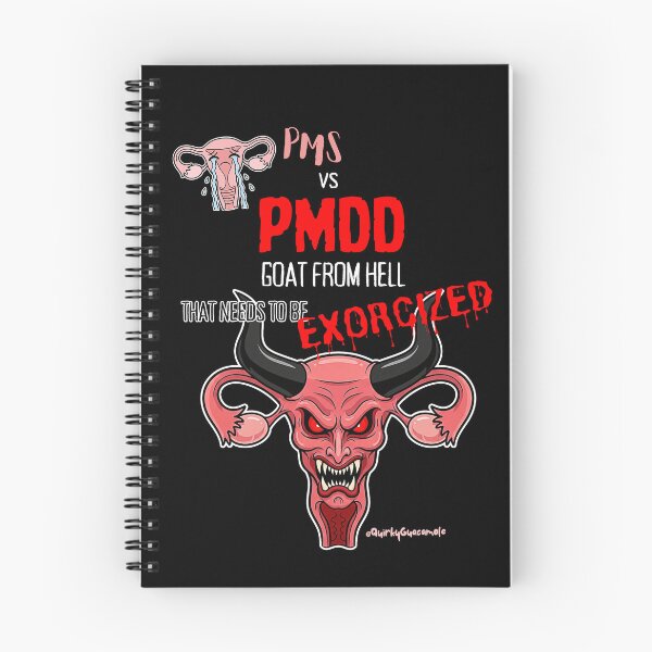 Item preview, PMS vs PMDD Goat from Hell | Scary Womb | PMDD Awareness (Version 2) designed and sold by QuirkyGuacamole.