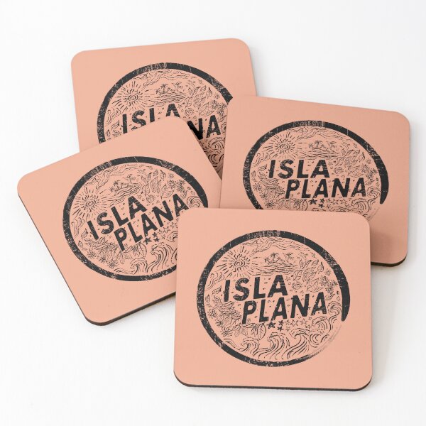 Item preview, Flat Island Vintage Emblem - Black Edition designed and sold by mzrn-souvenirs.