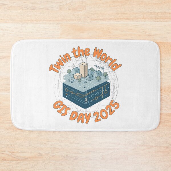 Item preview, GIS DAY 2025 - Twin the World designed and sold by MapHappens.