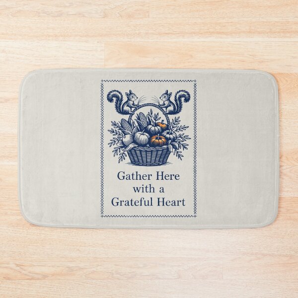 Item preview, Autumn Gathering with Pumpkins and Squirrels designed and sold by SplashTastic.