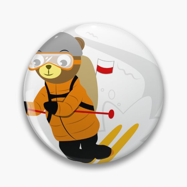 Item preview, Bear skiing downhill designed and sold by Anna Krawczyk.