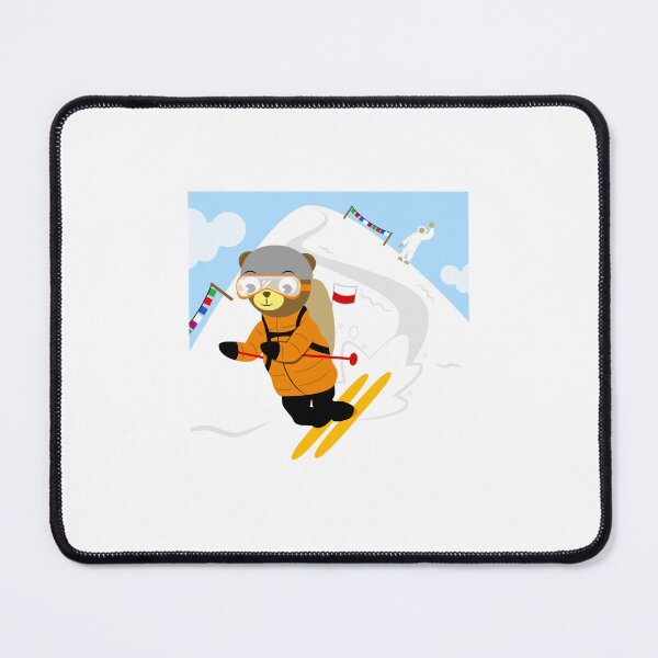 Item preview, Bear skiing downhill designed and sold by Anna Krawczyk.