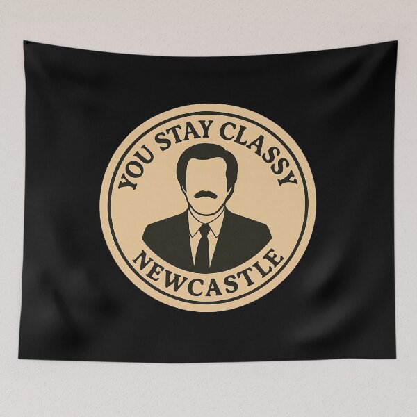 Item preview, Anchorman Inspired Retro UK Print: Newcastle designed and sold by PinUpPizzazz.