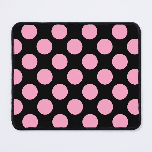 Item preview, Light Pink Large Polka dots on Black designed and sold by POLKAIWERX.