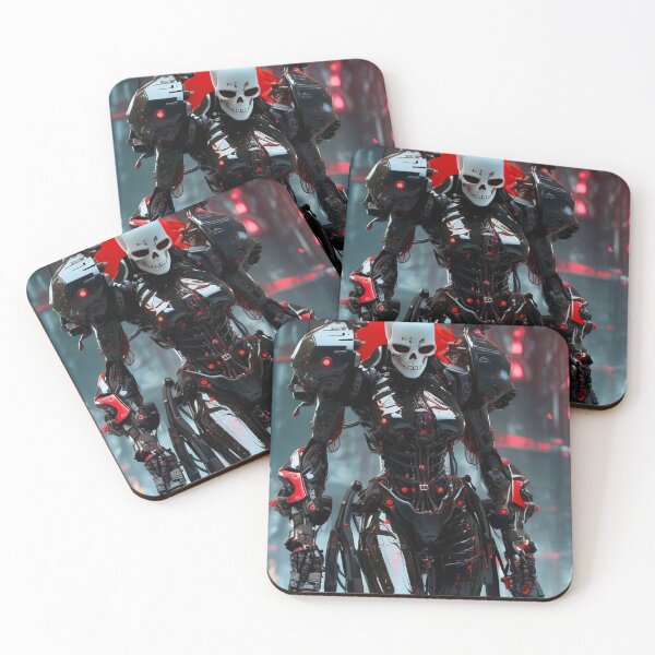 Item preview, Cyberpunk Hunter Killer in Black - Sci Fi Art concept designed and sold by Delerat7.