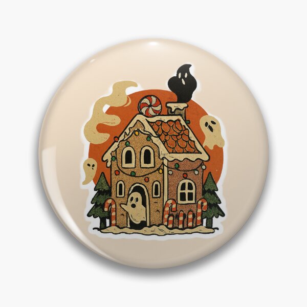 Item preview, Haunted Gingerbread House Sticker – Spooky Holiday 1 designed and sold by The Digital Compass.