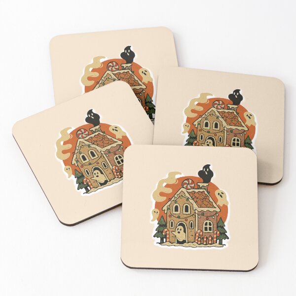 Item preview, Haunted Gingerbread House Sticker – Spooky Holiday 1 designed and sold by The Digital Compass.