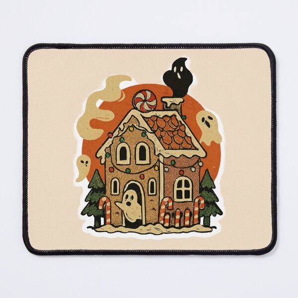 Item preview, Haunted Gingerbread House Sticker – Spooky Holiday 1 designed and sold by The Digital Compass.
