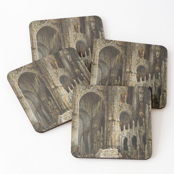 Item preview, Interior View of a Cathedral — Genaro Pérez Villaamil (c. 1850) designed and sold by Art Outlaws.