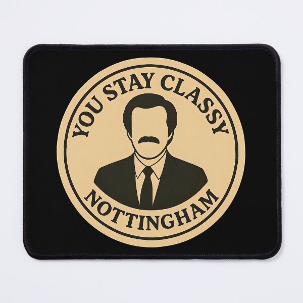 Item preview, Anchorman Inspired Retro UK Print: Nottingham designed and sold by PinUpPizzazz.