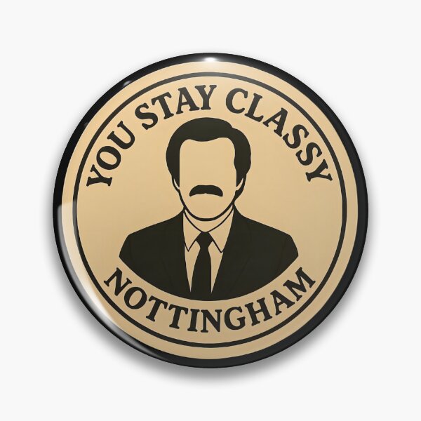Item preview, Anchorman Inspired Retro UK Print: Nottingham designed and sold by PinUpPizzazz.