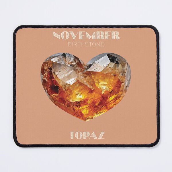 Item preview, November Birthstone - Topaz Heart Poster designed and sold by fatchairprint.