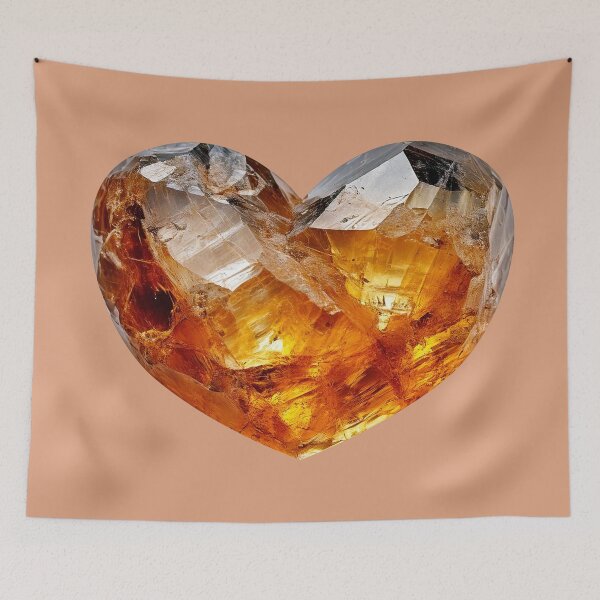 Item preview, November Birthstone - Topaz Heart Poster designed and sold by fatchairprint.