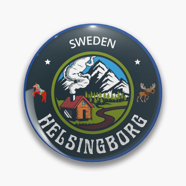 Item preview, Helsingborg Sweden Emblem | Scandinavian Travel Badge Design designed and sold by World Designs.
