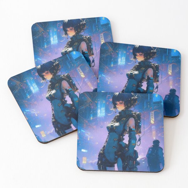 Item preview, Anime Cyberpunk Plugged In - Sci Fi Art concept designed and sold by Delerat7.