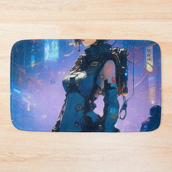 Item preview, Anime Cyberpunk Plugged In - Sci Fi Art concept designed and sold by Delerat7.