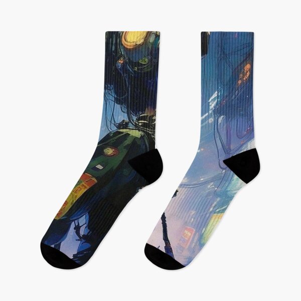 Item preview, Anime Cyberpunk Hero - Sci Fi Art concept designed and sold by Delerat7.
