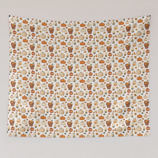 Item preview, Pumpkin and Gourd Pattern - Autumn designed and sold by MidArtForge.