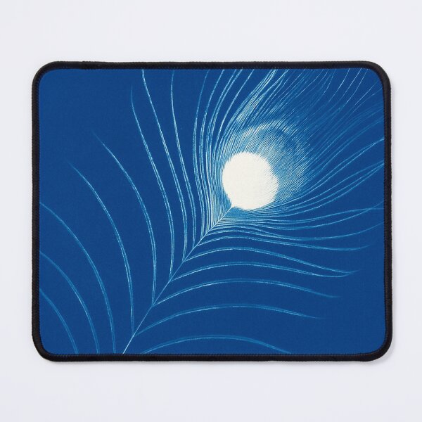Item preview, Peacock Feather – Botanical Blue and White Minimalist designed and sold by liminallayers.