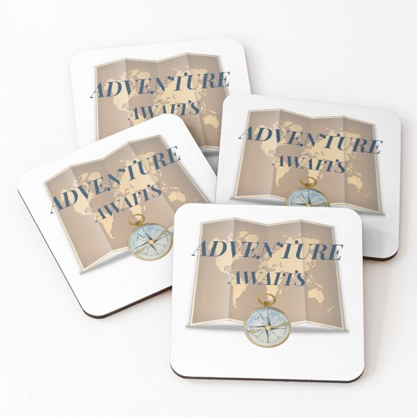 Aperçu de l'œuvre Adventure Awaits – Travel Quote créée et vendue par J0b4t.
