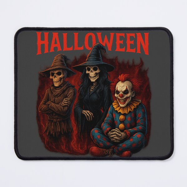 Item preview, Halloween Thug Life – Evil Clown, Witch & Scarecrow Horror Street Art Design designed and sold by Trendora Studio.