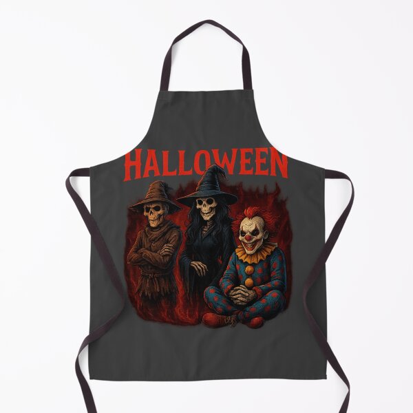 Item preview, Halloween Thug Life – Evil Clown, Witch & Scarecrow Horror Street Art Design designed and sold by Trendora Studio.