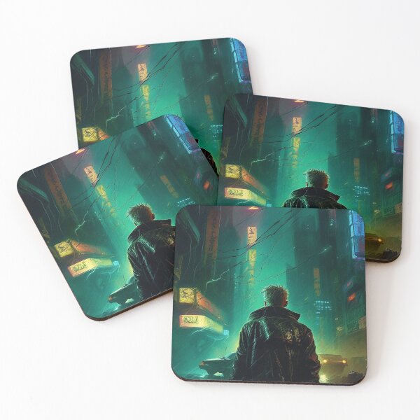 Item preview, Hard Rain, Cyberpunk Nights - Sci Fi Art concept designed and sold by Delerat7.